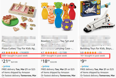 亚马逊公开产品销量，玩具卖家将迎来血战
